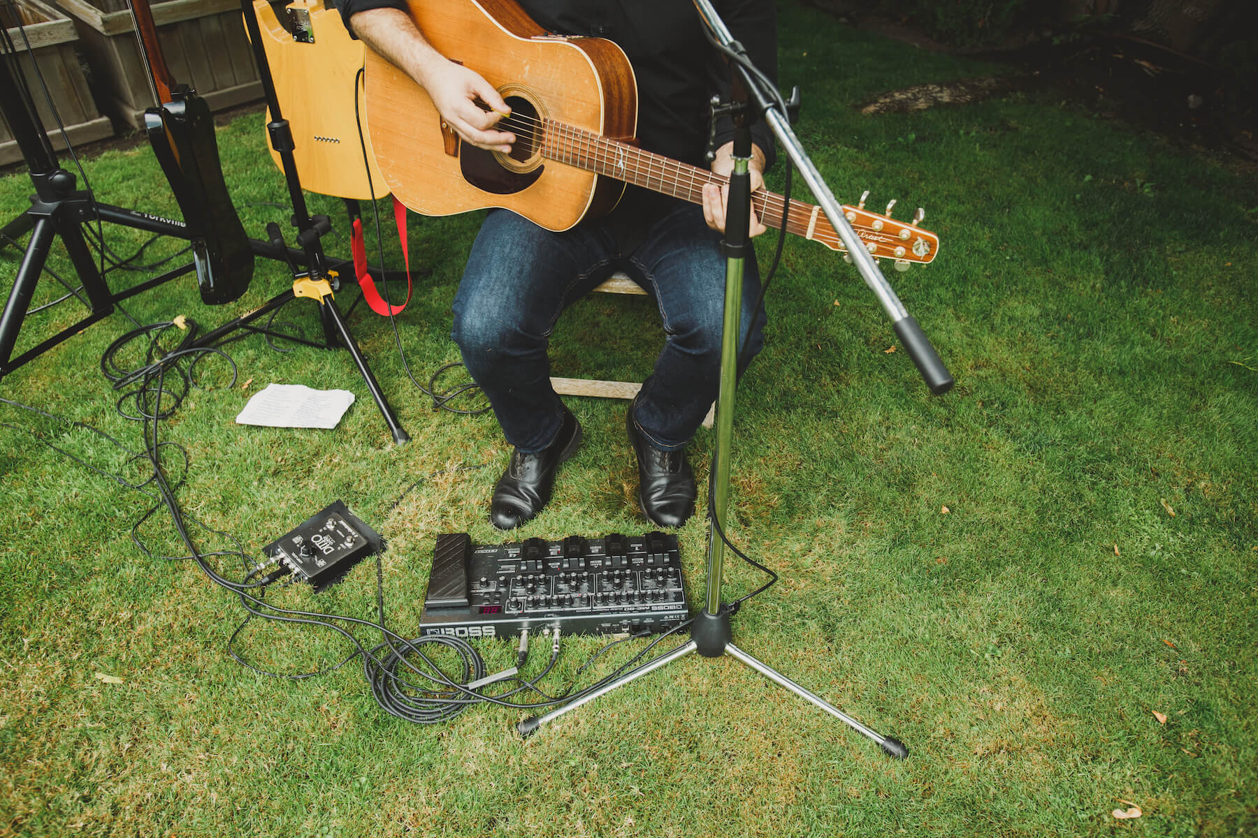 guitar player at the garden party