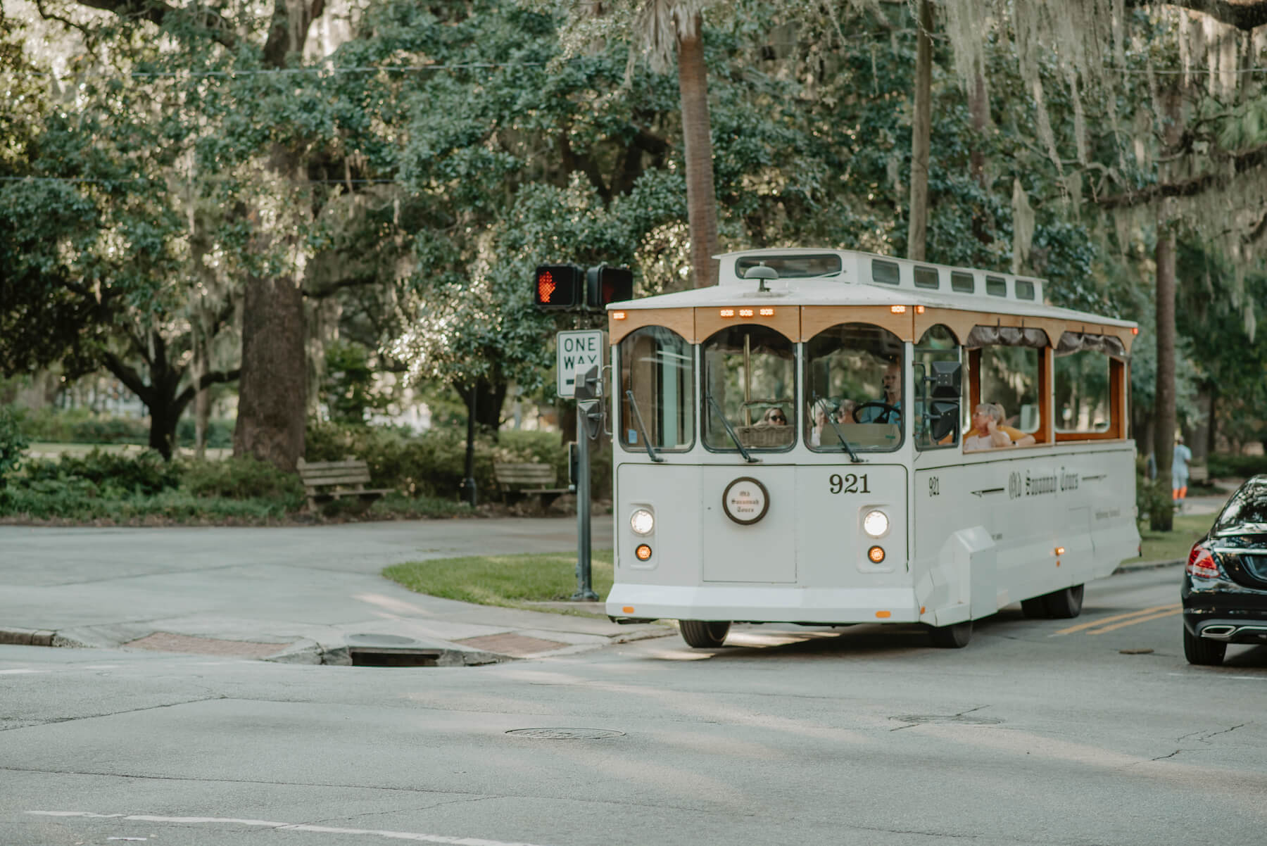 a trolley bus Savannah, Georgia, United States of America